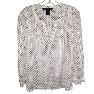 EUC Marc by Marc Jacobs Polka Dot Blouse 100% Silk